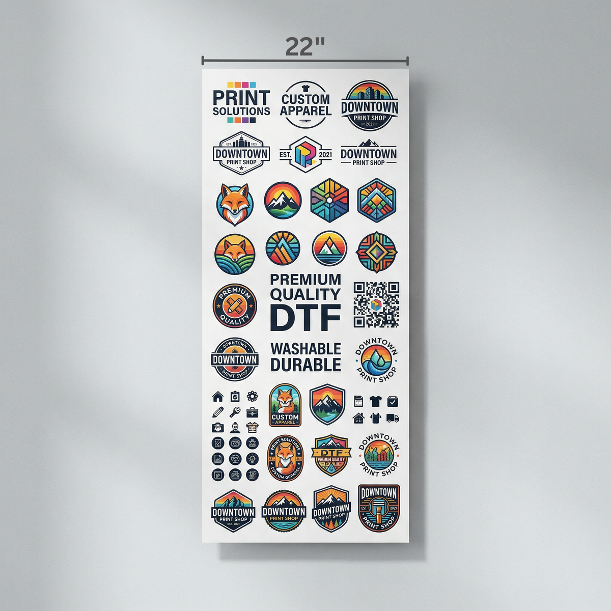 22"  DTF Gang Sheet Builder